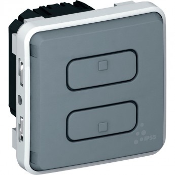 Выключатель-приемник MyHome Play Zigbee Plexo радио 1 канал ON-OFF 2500 Вт серый Выключатель-приемник MyHome Play Zigbee Plexo радио 1 канал ON-OFF 2500 Вт серый