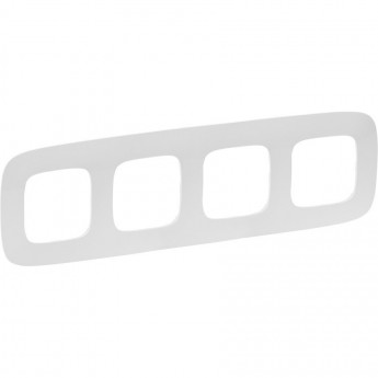 Рамка LEGRAND Valena ALLURE 4-постовая универсальная белый Рамка LEGRAND Valena ALLURE 4-постовая универсальная белый