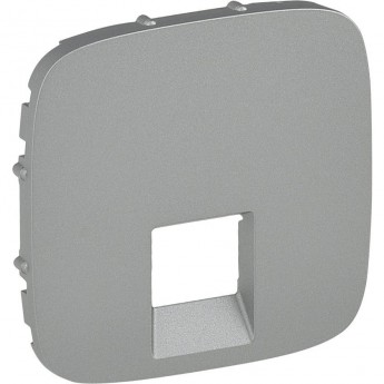 Лицевая панель LEGRAND Valena ALLURE для одиночных телефонных/информационных розеток алюминий Лицевая панель LEGRAND Valena ALLURE для одиночных телефонных/информационных розеток алюминий