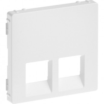 Лицевая панель LEGRAND Valena LIFE для двойных телефонных/информационных розеток белая Лицевая панель LEGRAND Valena LIFE для двойных телефонных/информационных розеток белая