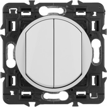 Переключатель LEGRAND Celiane двухклавишный на 2 направления белый Переключатель LEGRAND Celiane двухклавишный на 2 направления белый