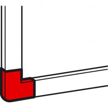 Плоский угол LEGRAND для мини-каналов Metra 24x14 Плоский угол LEGRAND для мини-каналов Metra 24x14