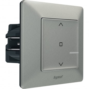 Умный выключатель рольставней LEGRAND Valena Life with NETATMO 500 ВА 230В, алюминий Умный выключатель рольставней LEGRAND Valena Life with NETATMO 500 ВА 230В, алюминий