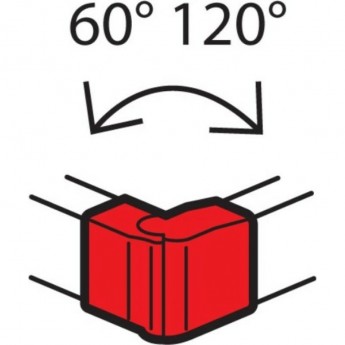 Внешний изменяемый угол LEGRAND от 60° до 120° для кабель-каналов Metra 130x50 белый Внешний изменяемый угол LEGRAND от 60° до 120° для кабель-каналов Metra 130x50 белый
